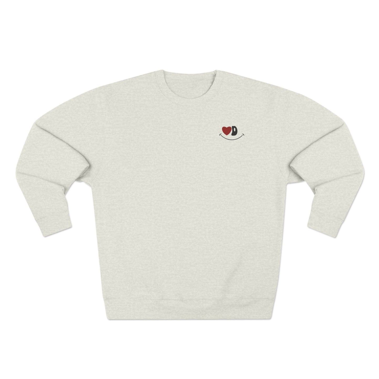Heart Eye Logo Crewneck Sweatshirt (Red Heart)