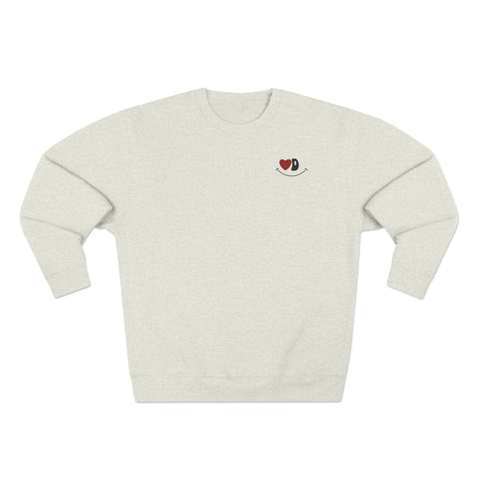 Heart Eye Logo Crewneck Sweatshirt (Red Heart)