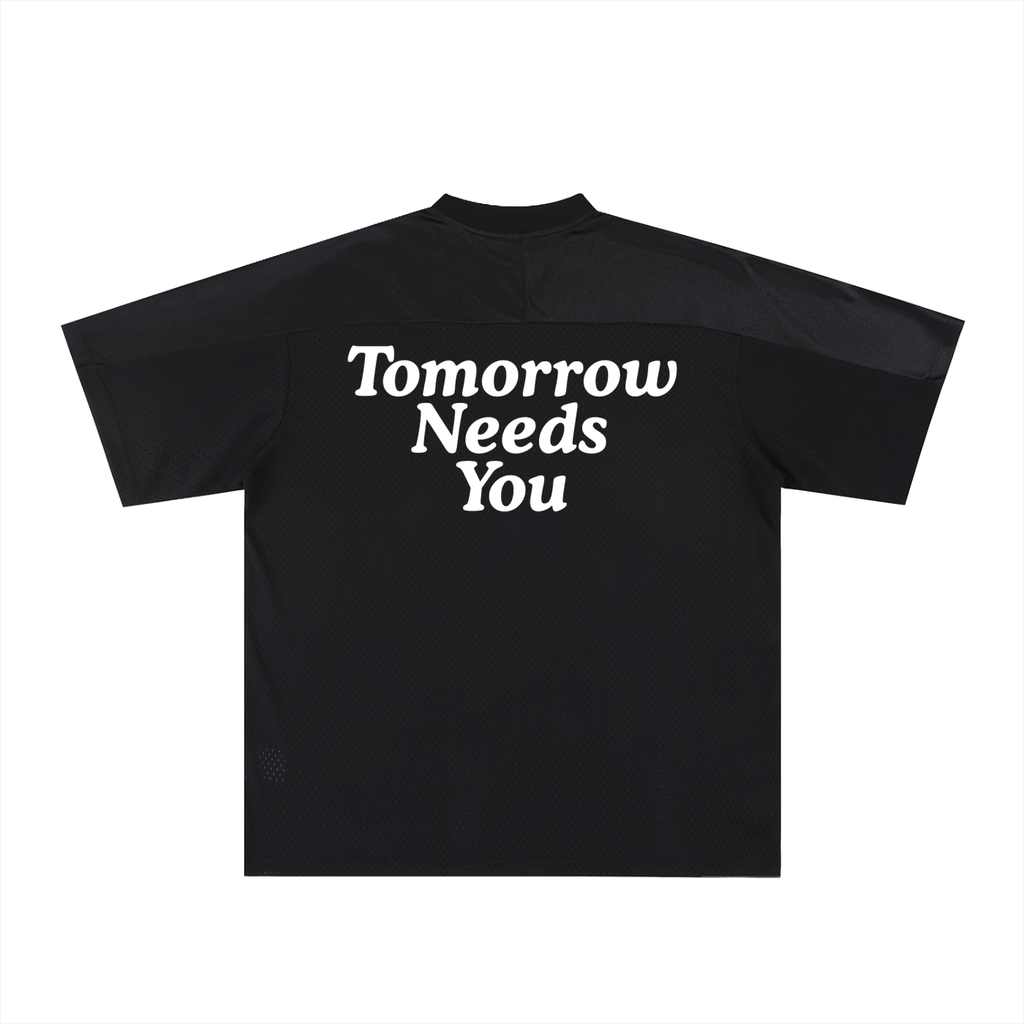 Oversized Tomorrow Needs You Soccer Jersey