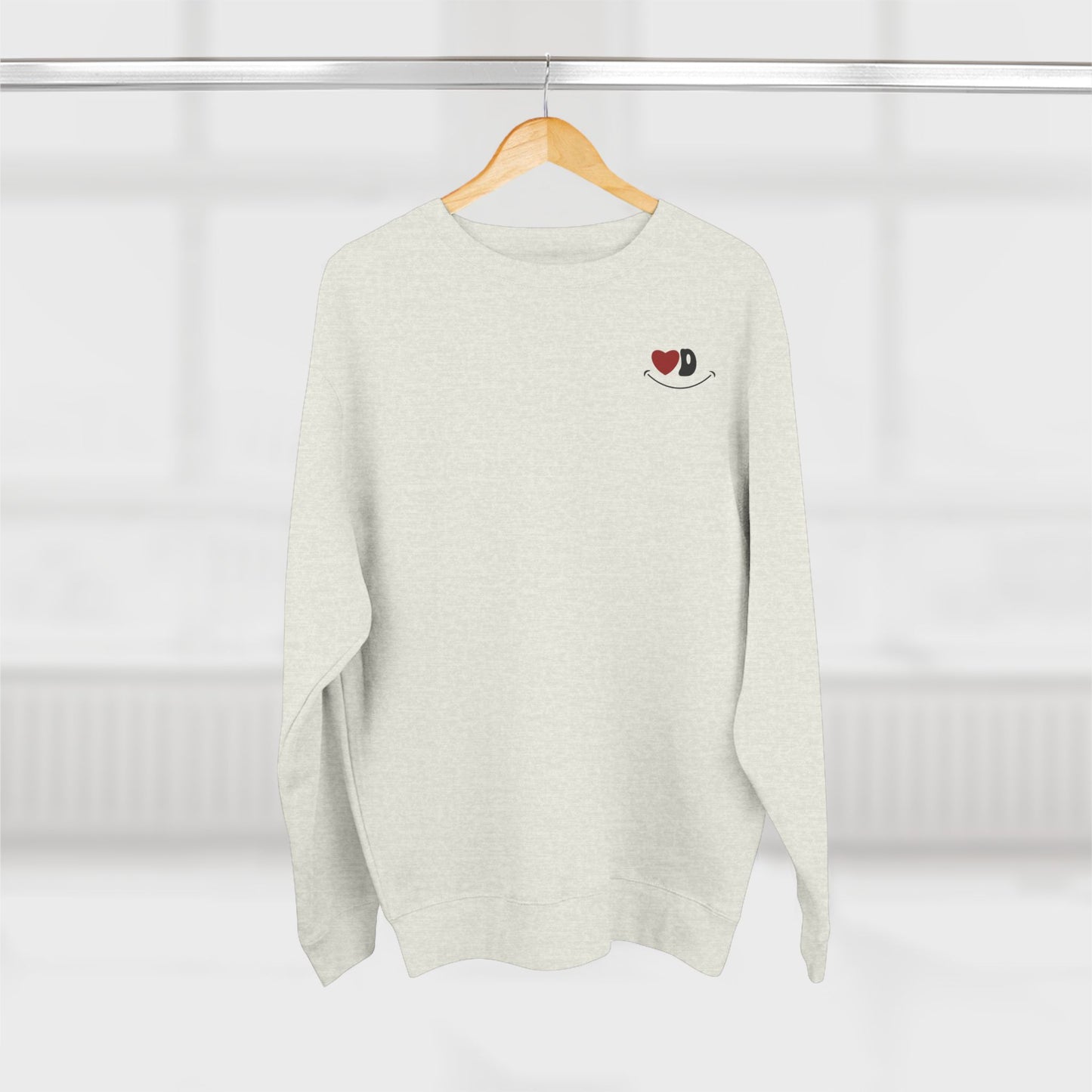Heart Eye Logo Crewneck Sweatshirt (Red Heart)